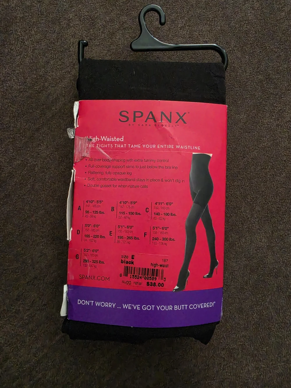 SPANX High-Waisted Tights in Black